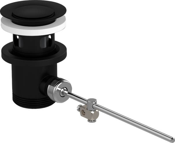 Hansgrohe Vidage lavabo à tirette – Chrome / Polished Black Chrome – Réf. 94139000 / 94139330