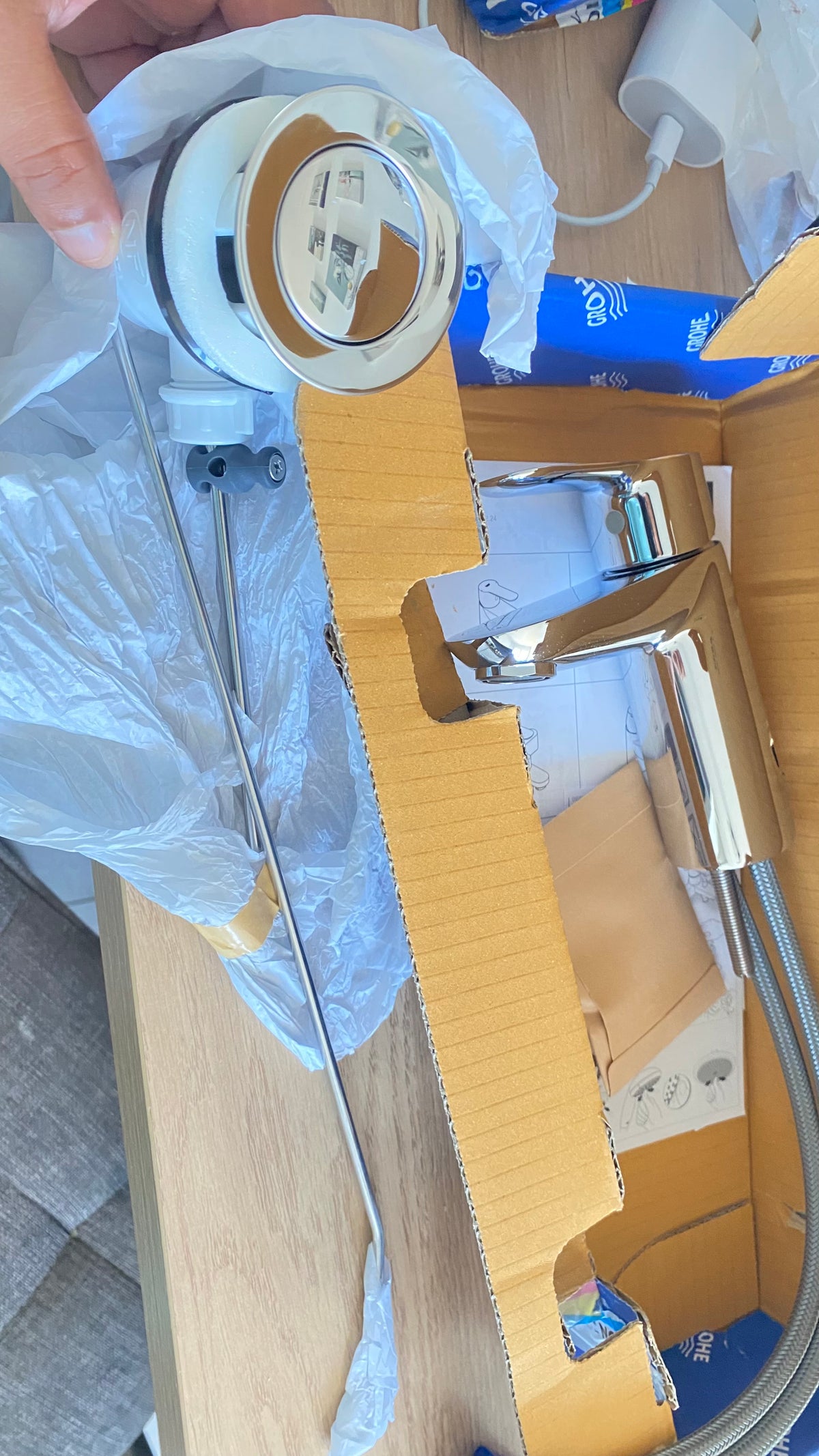 GROHE BauEdge – Mitigeur lavabo monocommande Taille S – Chrome – Réf. 23559000
