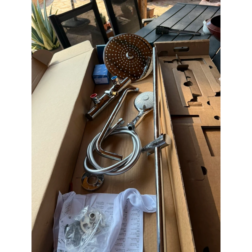 Grohe Euphoria System 260 – Colonne de douche thermostatique chromée – Réf. 27615002