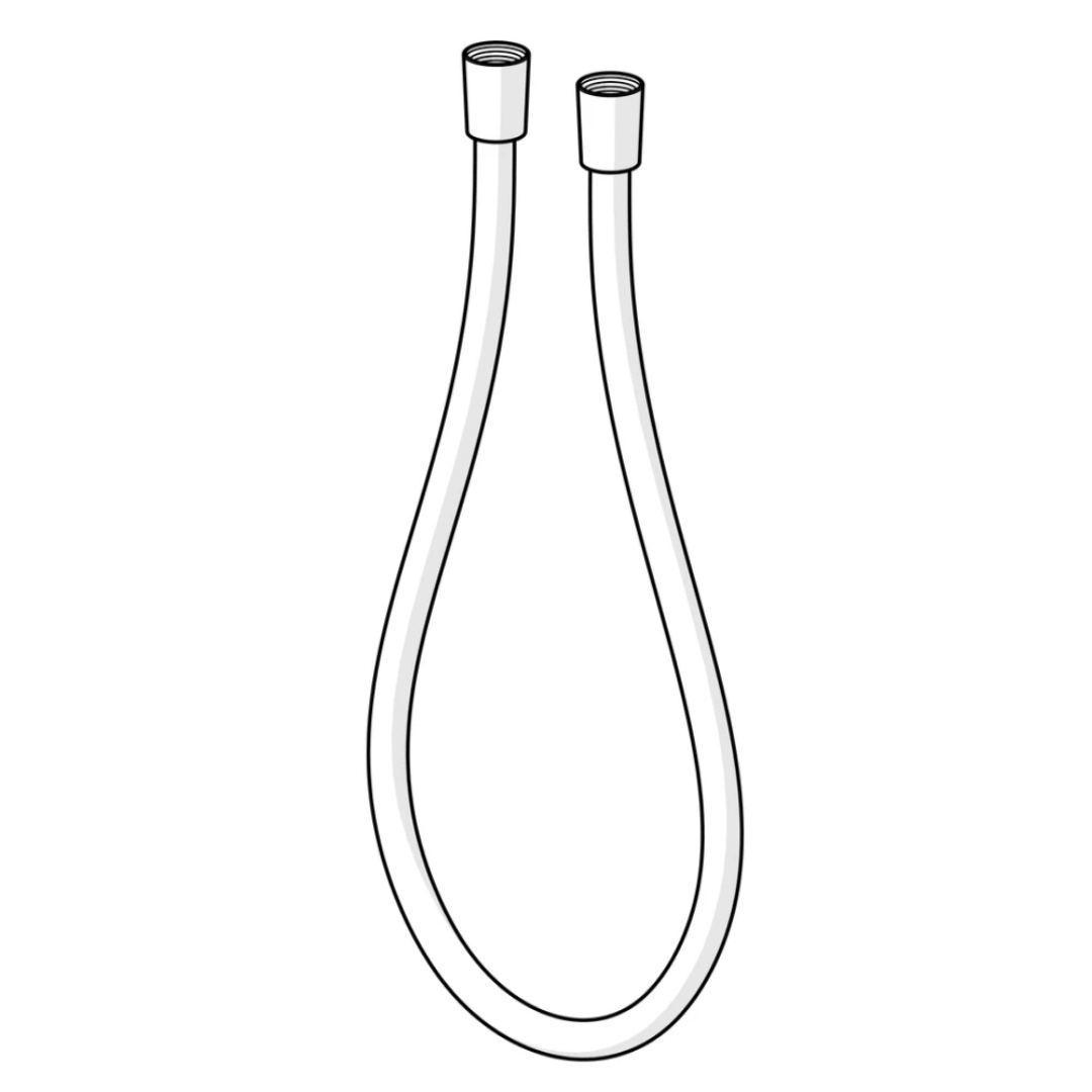 Hansa 4446030033 – Flexible de douche 175 cm Noir Mat anti-torsion