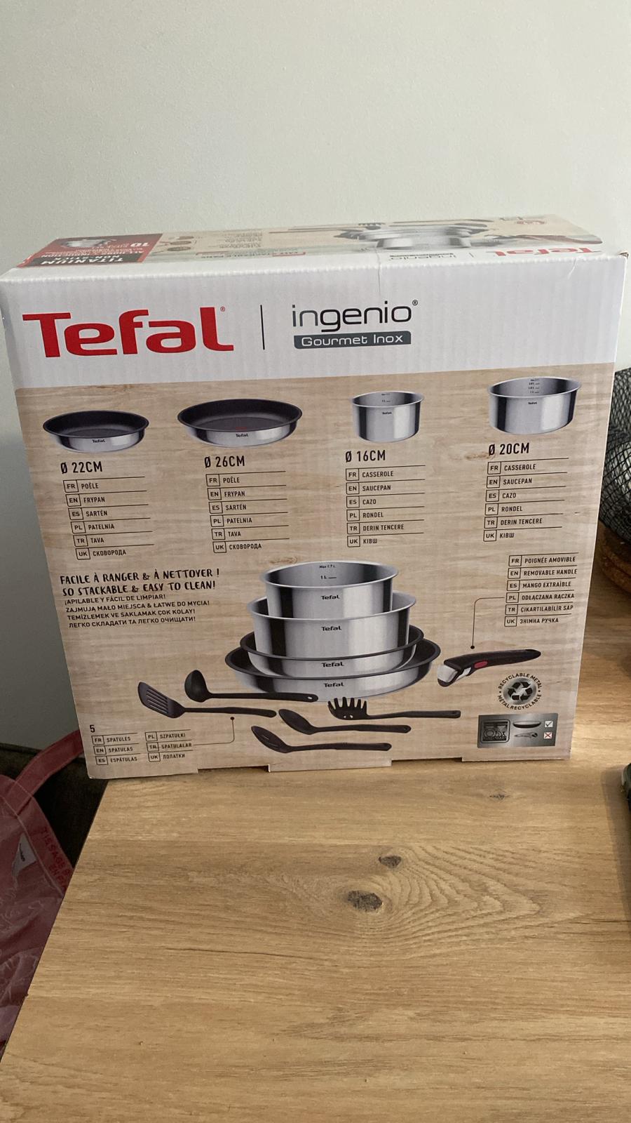 Tefal Ingenio Cook & Eat – Set de Cuisine 10 pièces – Tous feux dont induction – EAN 3168430361454