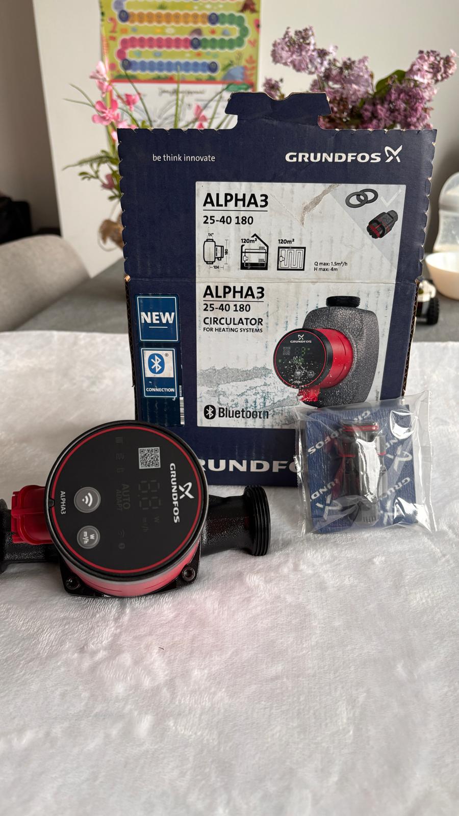 Circulateur Grundfos ALPHA3 25-40 180 – Réf. 99371956 – EAN 5713828026606