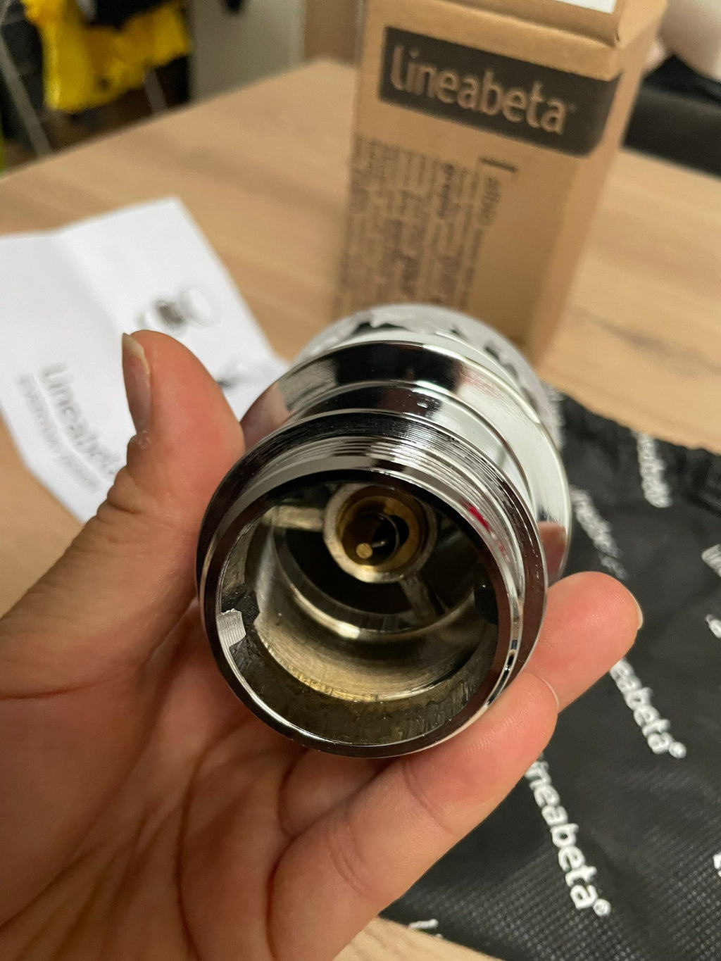 Lineabeta Busi & Cane – Piletta automatique click sans trop-plein – Réf. 53994-29 – Laiton chromé