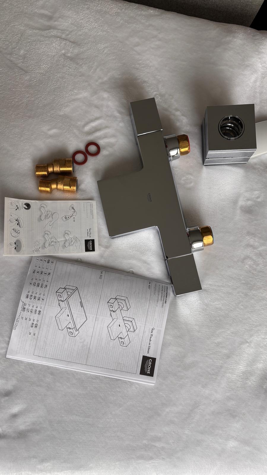 Mitigeur thermostatique bain/douche GROHE Grohtherm Cube – Réf. 34497000 – EAN 4005176940675