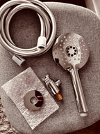 PROCASA / Water Evolution T1.621R.01 – Kit douchette ronde 2 jets avec raccord mural intégré – Chrome